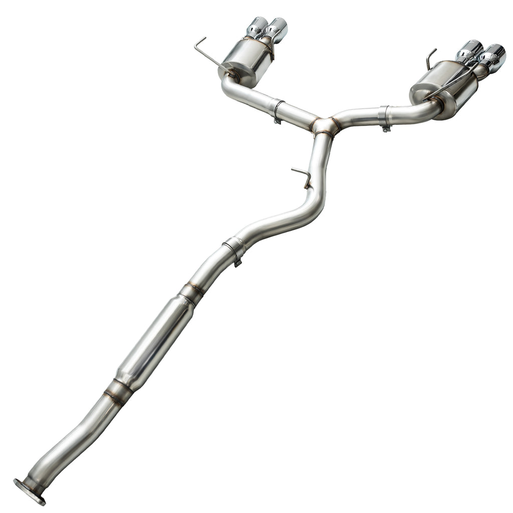 AWE Touring Edition Exhaust for 2015+ VA WRX Sedan - 4" Chrome Silver Quad Tips