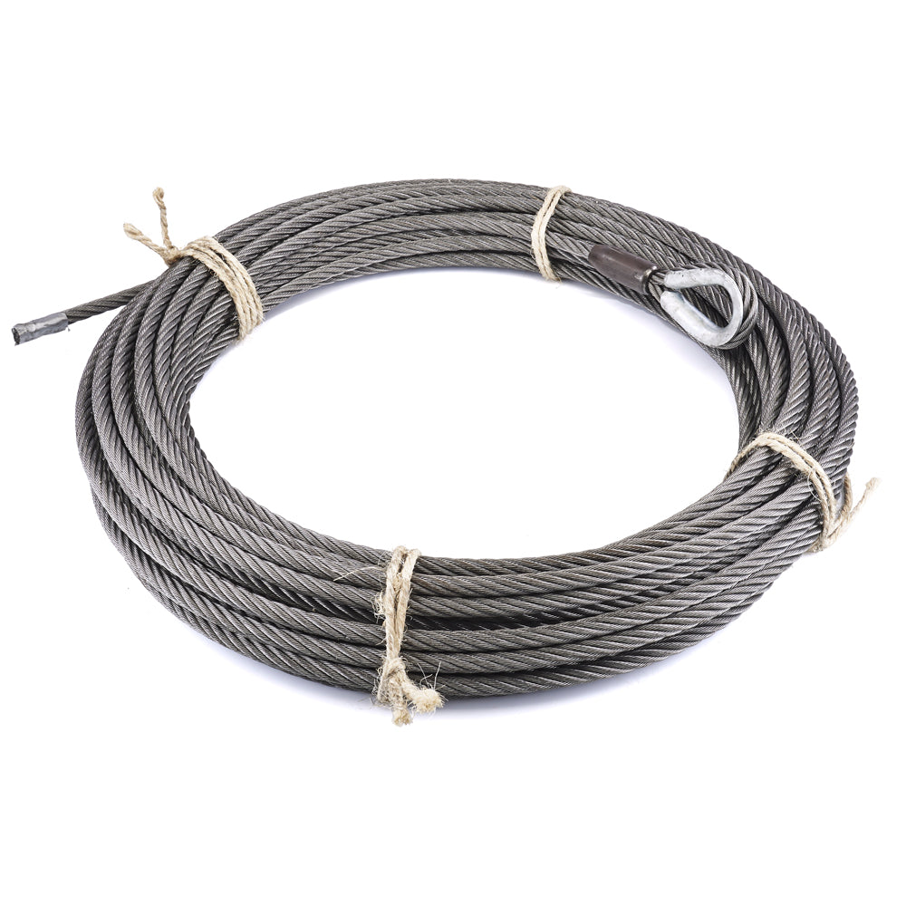 Replacement Steel Winch Rope - 9/16 in x 140 ft, EIPS