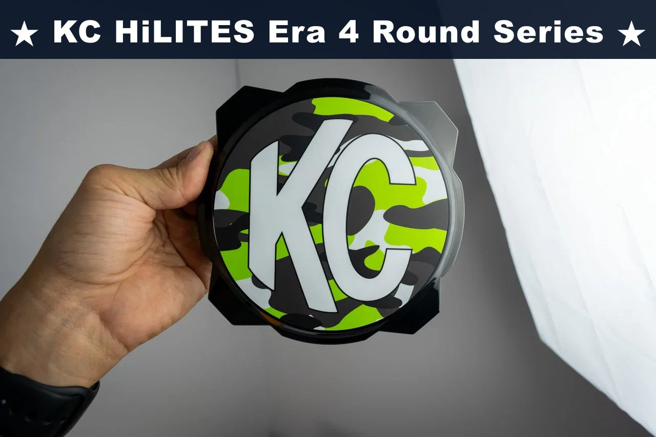 KC HiLITES Era 4 ROUND Series Light Cover Overlays - Universal