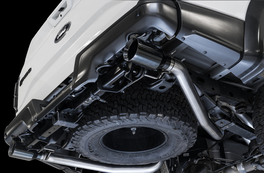 AWE Tailpipe Conversion Kit for Ford Raptor - Diamond Black 5" Tips (AWE 2FG/1FG required)