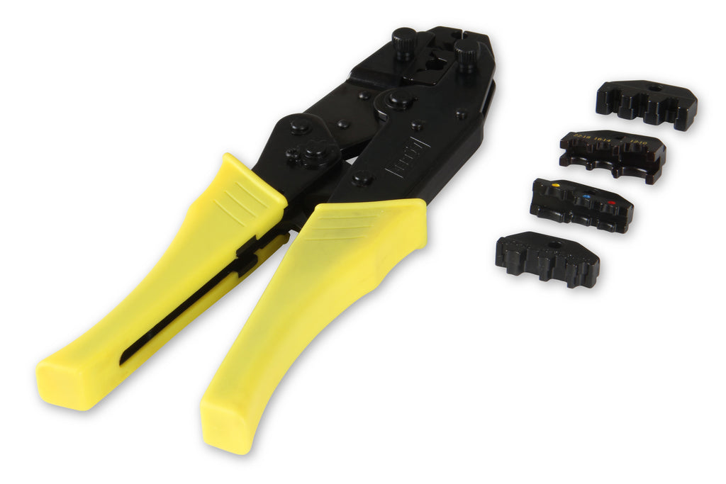 Heavy Duty Professional Crimp Tool - 300+ - Ratcheting crimp tool for spark plug wires and other electrical connectors.