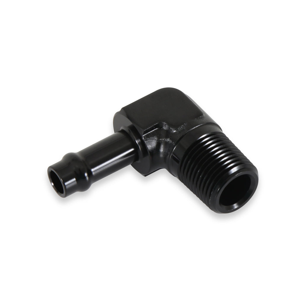 3/8 NPT MALE 90 DEG TO 3/8" Earl's VAPOR GUARD HOSE END