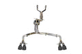 AWE Track Edition Exhaust for Audi C7 S7 4.0T - 4" Diamond Black Tips