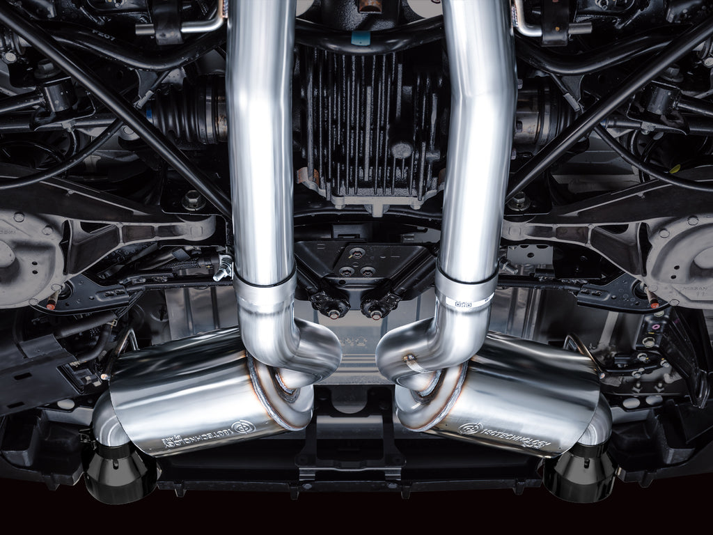 AWE Touring Edition Exhaust for Nissan Z - 5” Diamond Black Tips