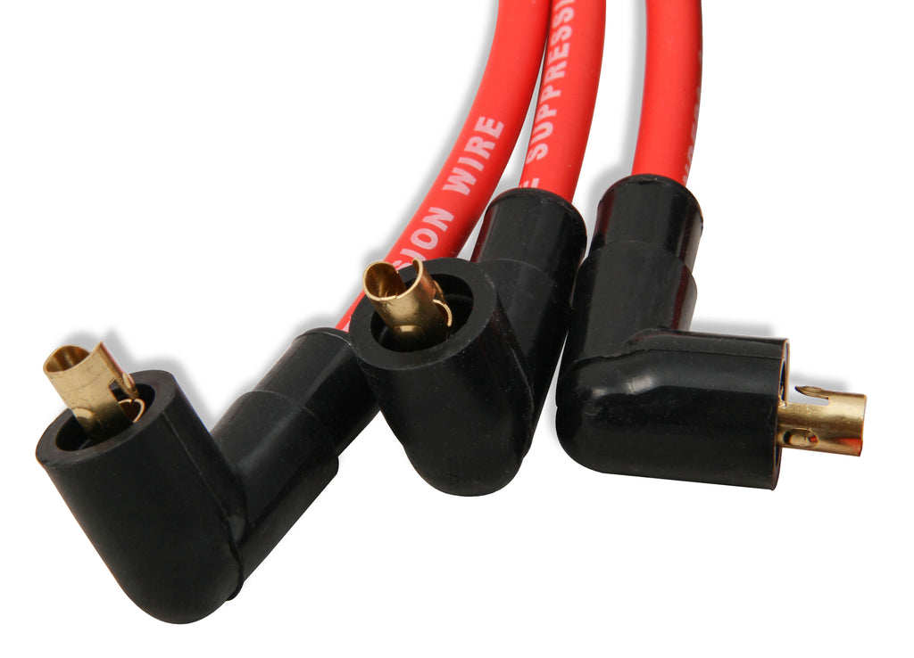 Mallory Pro Wires have an 8mm, red silicon jacket that are capable of withstanding temperatures up to 550°F and look great doing it.