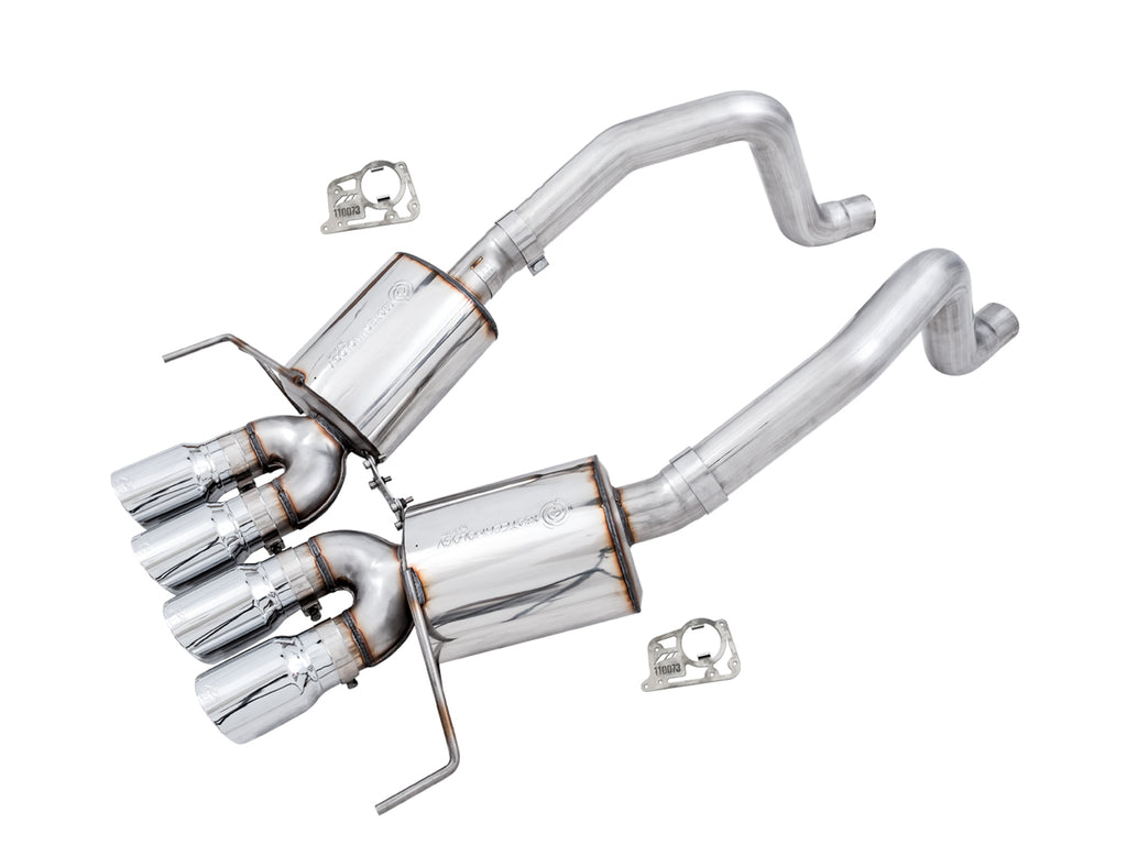 AWE Touring Edition Axleback Exhaust for C7 Corvette - 4.5" Chrome Silver Tips
