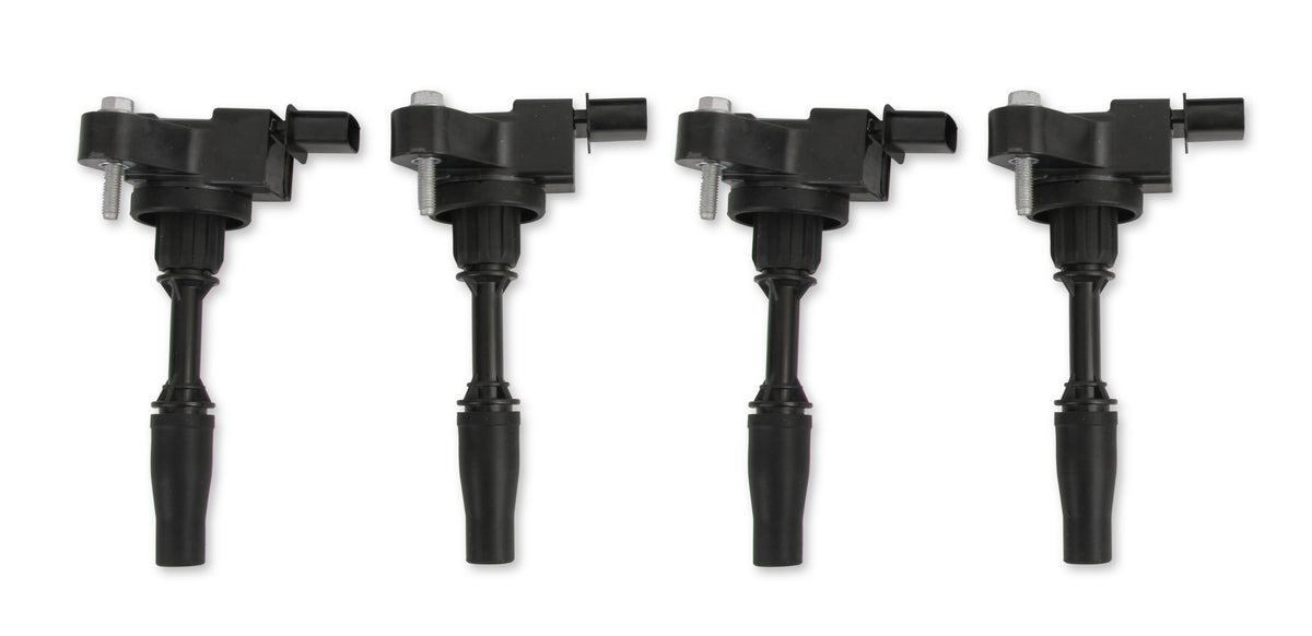 Ignition Coils - General Motors 2.0L Turbo, 2.5L, engines, Black, 4-Pack - Fits 2013-2018, Buick, Cadillac, Chevy, GMC 2.0L Turbo and 2.5L 4-cylinder engines.