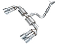 AWE Touring Edition Exhaust for Audi 8Y S3 - 4.5" Chrome Silver Tips