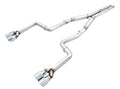 AWE Track Edition Exhaust for 15+ Challenger 6.4/6.2 SC - 4" Chrome Silver Tips
