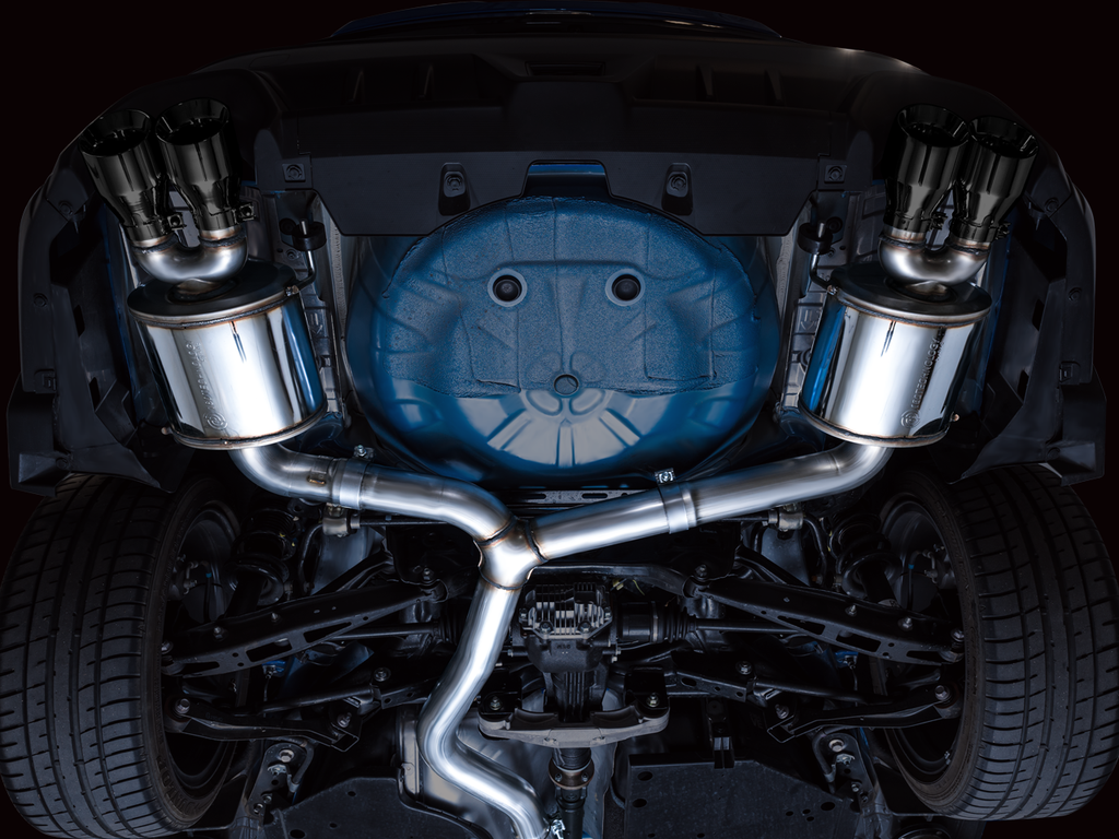 AWE Touring Edition Catback Exhaust for VB Subaru WRX - 4" Diamond Black Tips