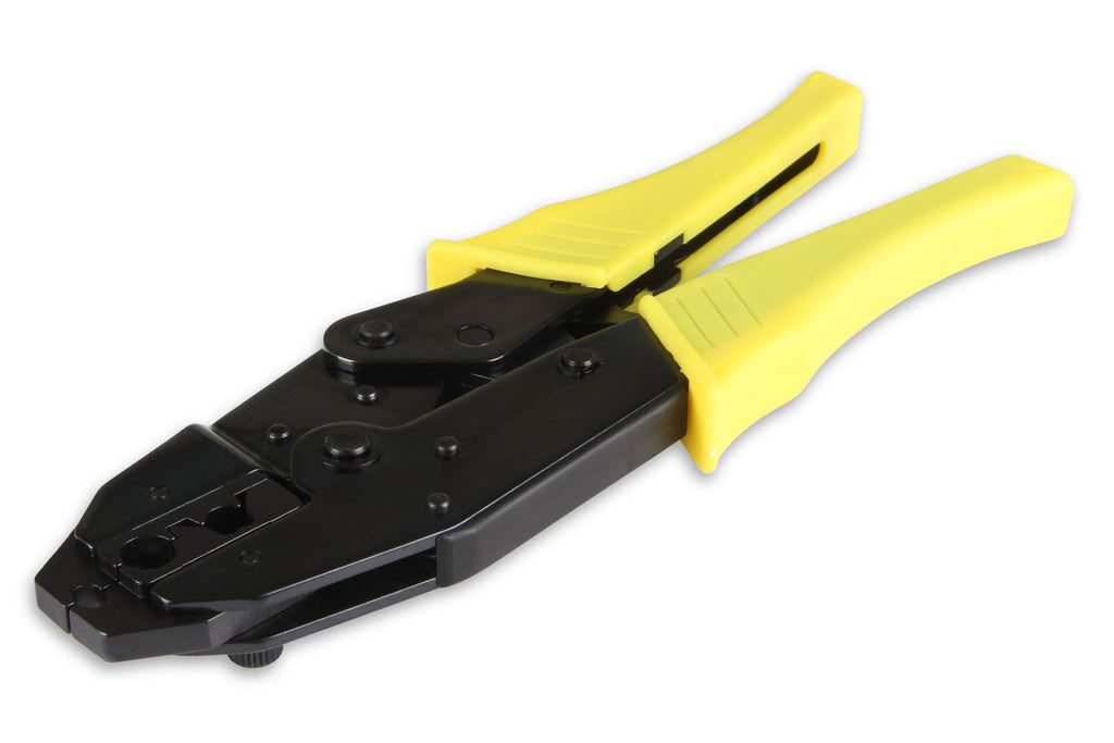 Heavy Duty Professional Crimp Tool - 300+ - Ratcheting crimp tool for spark plug wires and other electrical connectors.