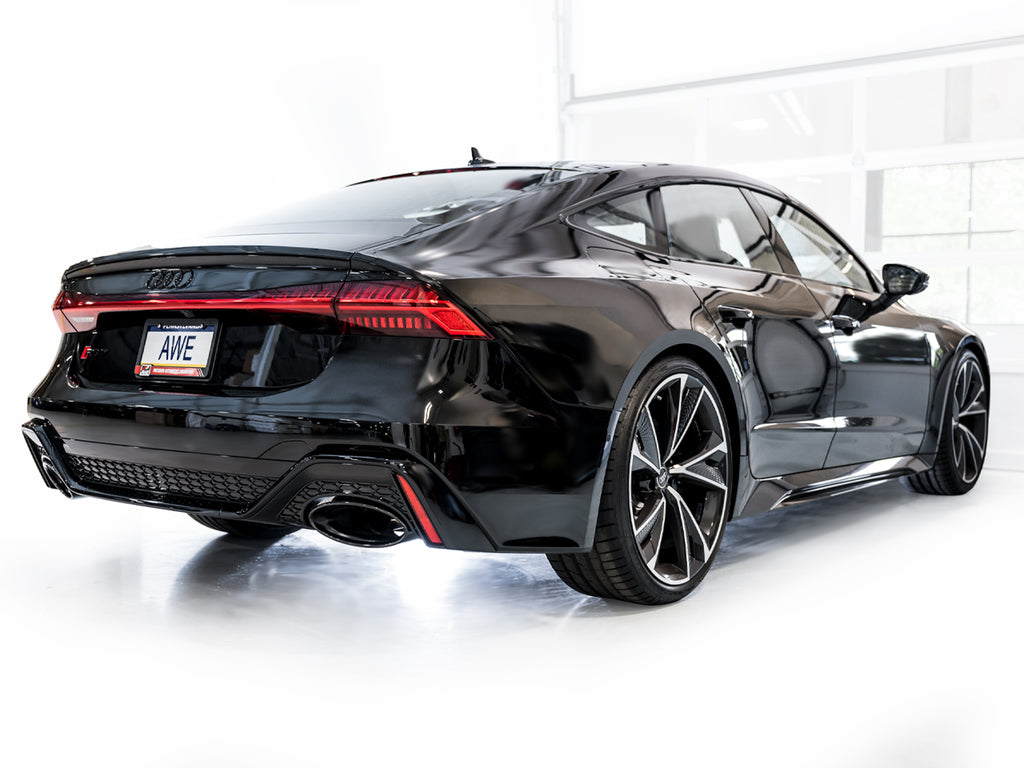 AWE SwitchPath™ Exhaust for C8 Audi RS 6/RS 7 - Diamond Black RS-style Tips