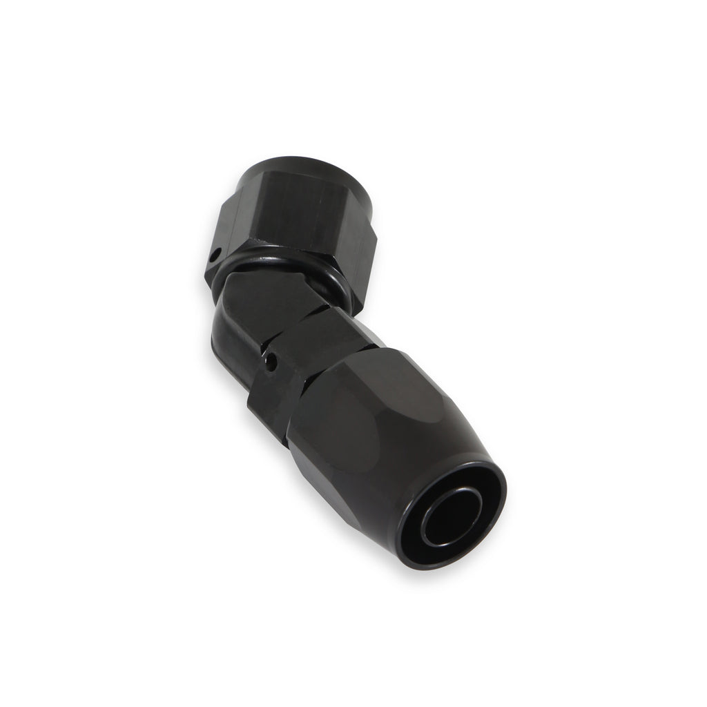 Earls 45 Degree Swivel-Seal® Hose End AN -8 - Black