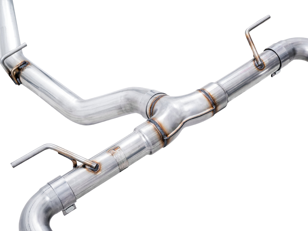 AWE Track Edition Exhaust for Subaru BRZ / Toyota GR86 / Toyota 86 / Scion FR-S - 5" Diamond Black Tips