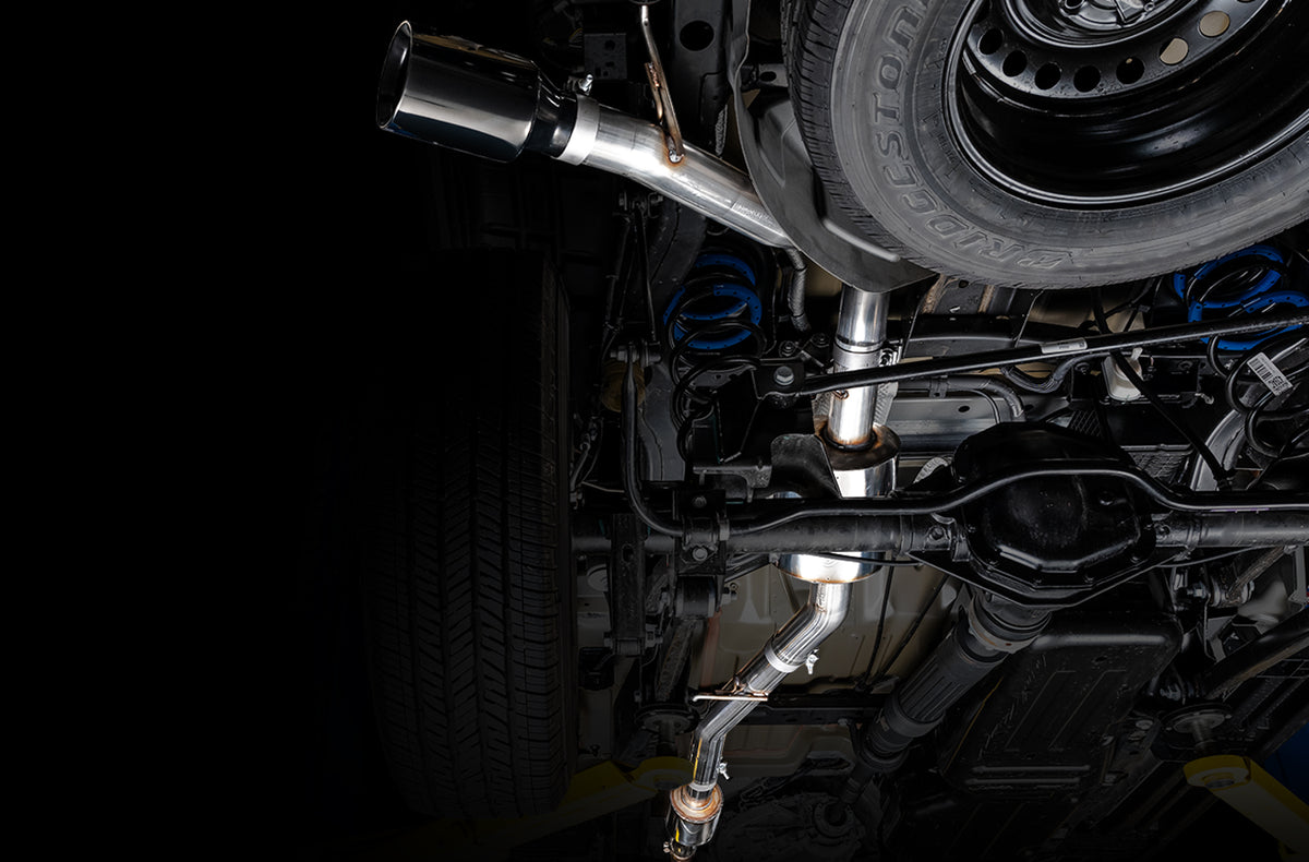 AWE Tread Edition Catback Single-Side Exhaust for Jeep JT 3.6L - Diamond Black Tip