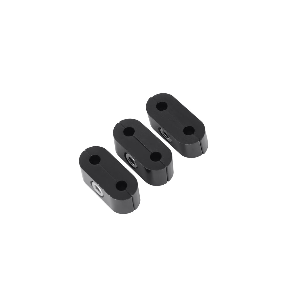 Hose & Tubing Separator, 3/16", Package of 3, Black Anodized
