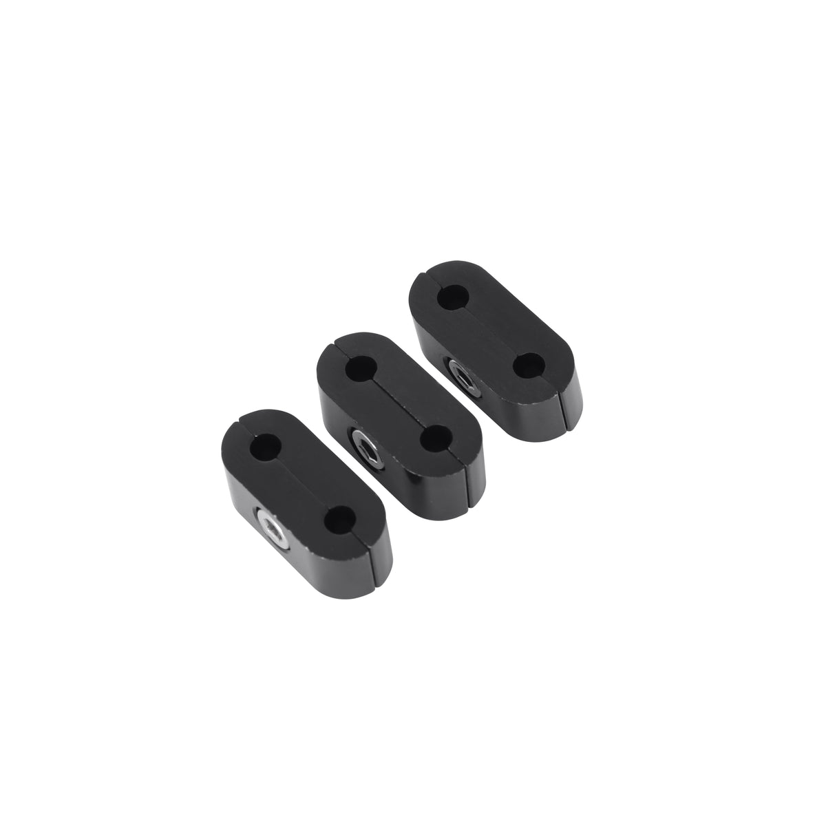 Hose & Tubing Separator, 3/16", Package of 3, Black Anodized