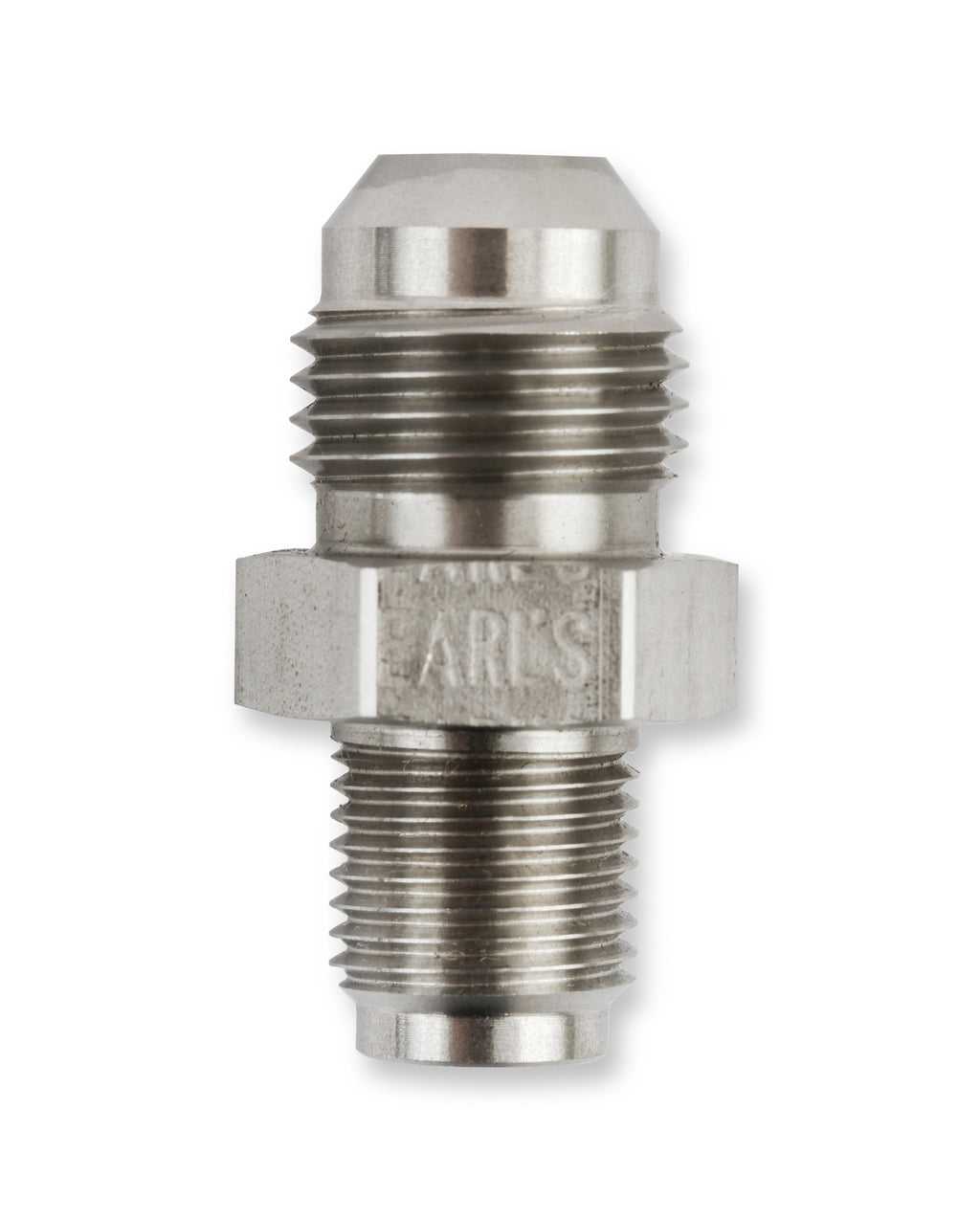 7/16"-24 Inverted Flare Male to -6 AN Male, Stainless Steel