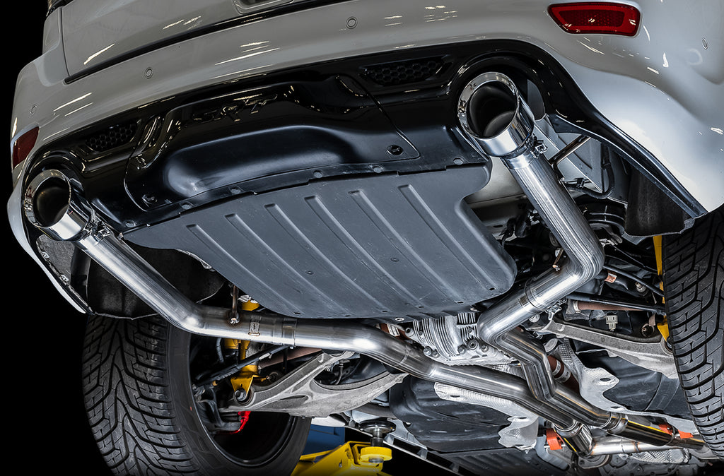AWE Track Edition Exhaust for Jeep Grand Cherokee SRT - Chrome Silver Tips