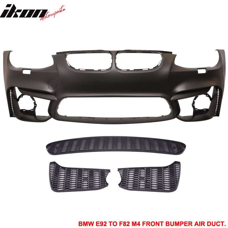 Fits 11-13 E92 E93 LCI M4 Conversion Front+Rear Bumper Polypropylene