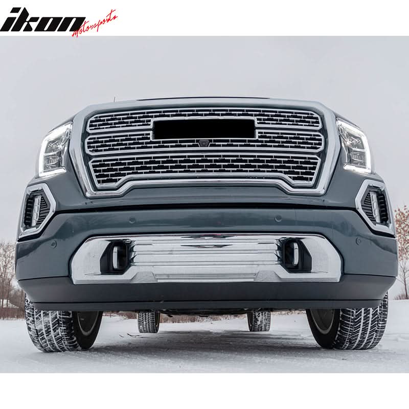 2019-2021 GMC Sierra 1500 Front Skid Plate Protection Chrome
