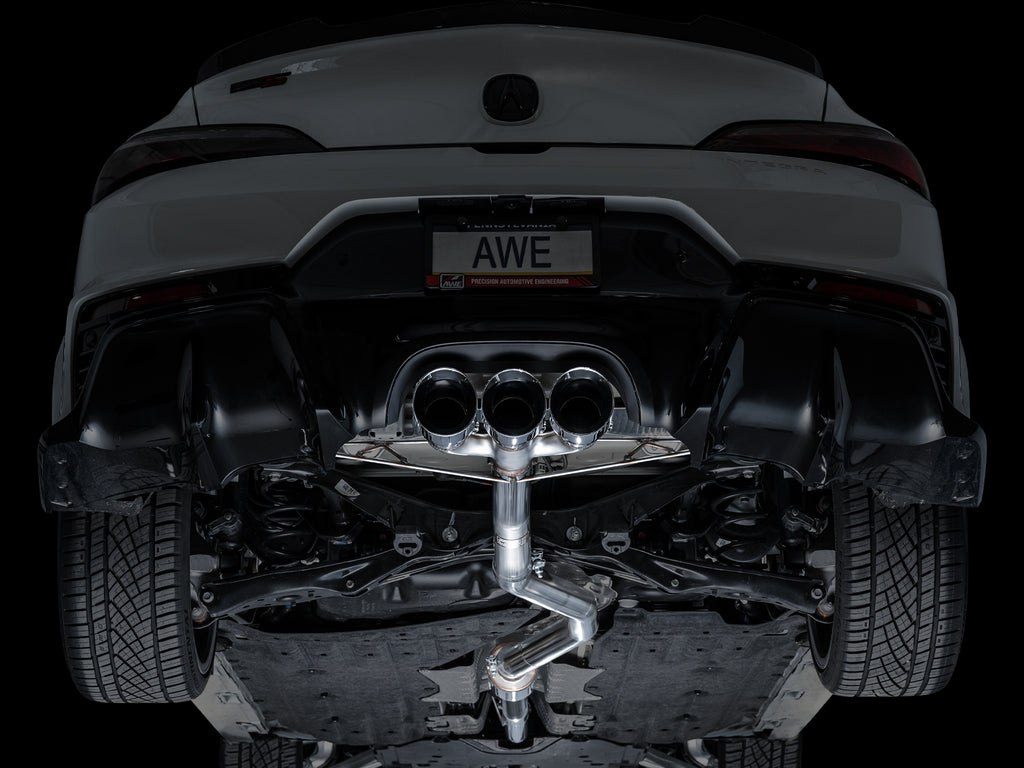 AWE Track Edition Exhaust for DE5 Integra Type-S - Triple Chrome Silver Tips
