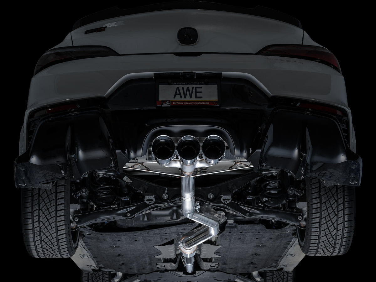 AWE Track Edition Exhaust for DE5 Integra Type-S - Triple Chrome Silver Tips