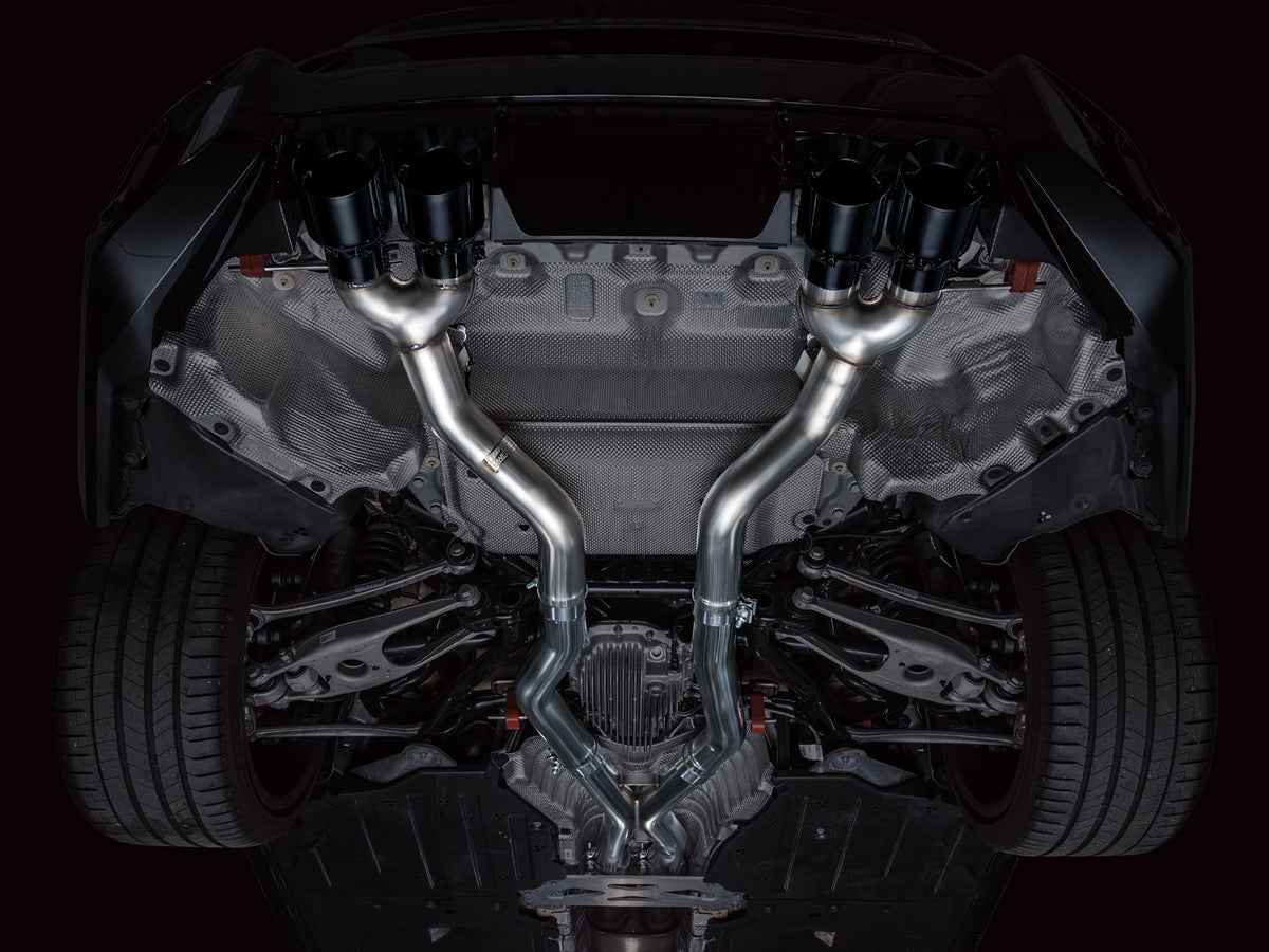 AWE Track Edition Exhaust for BMW G87 M2 - 4.5" Diamond Black Tips