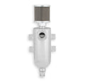 Polished w/ Billet Filter, Drain Valve, -12 AN O-Ring Port (inlet) & Mounting Brackets. 1/8" NPT on Drain Valve for Optional Remote Outlet Hose