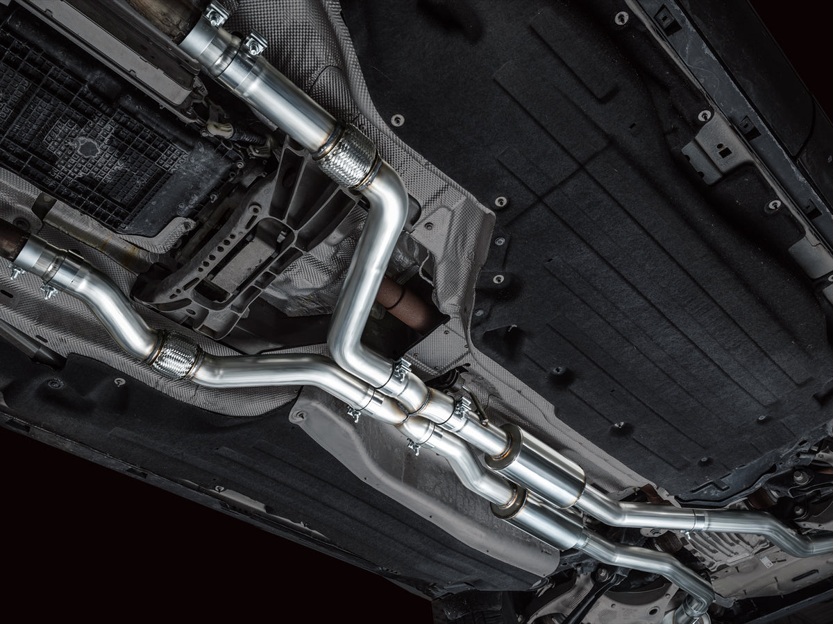 AWE Touring Edition Exhaust for Ford Explorer ST - Chrome Silver Tips