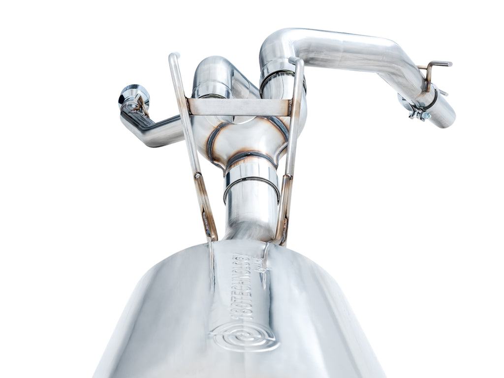 AWE 0FG Dual Rear Exit Catback for 4th Gen RAM 1500 5.7L (with bumper cutouts) - Chrome Silver Tips