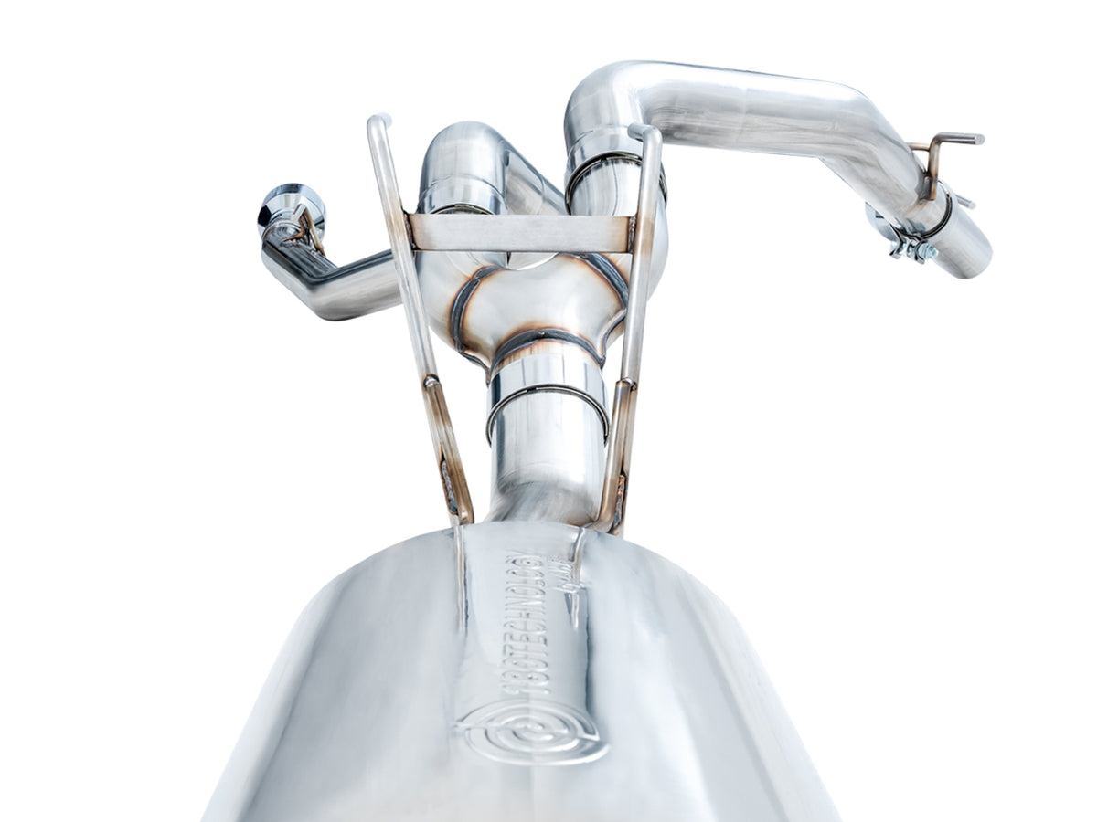 AWE 0FG Dual Rear Exit Catback for 4th Gen RAM 1500 5.7L (with bumper cutouts) - Chrome Silver Tips