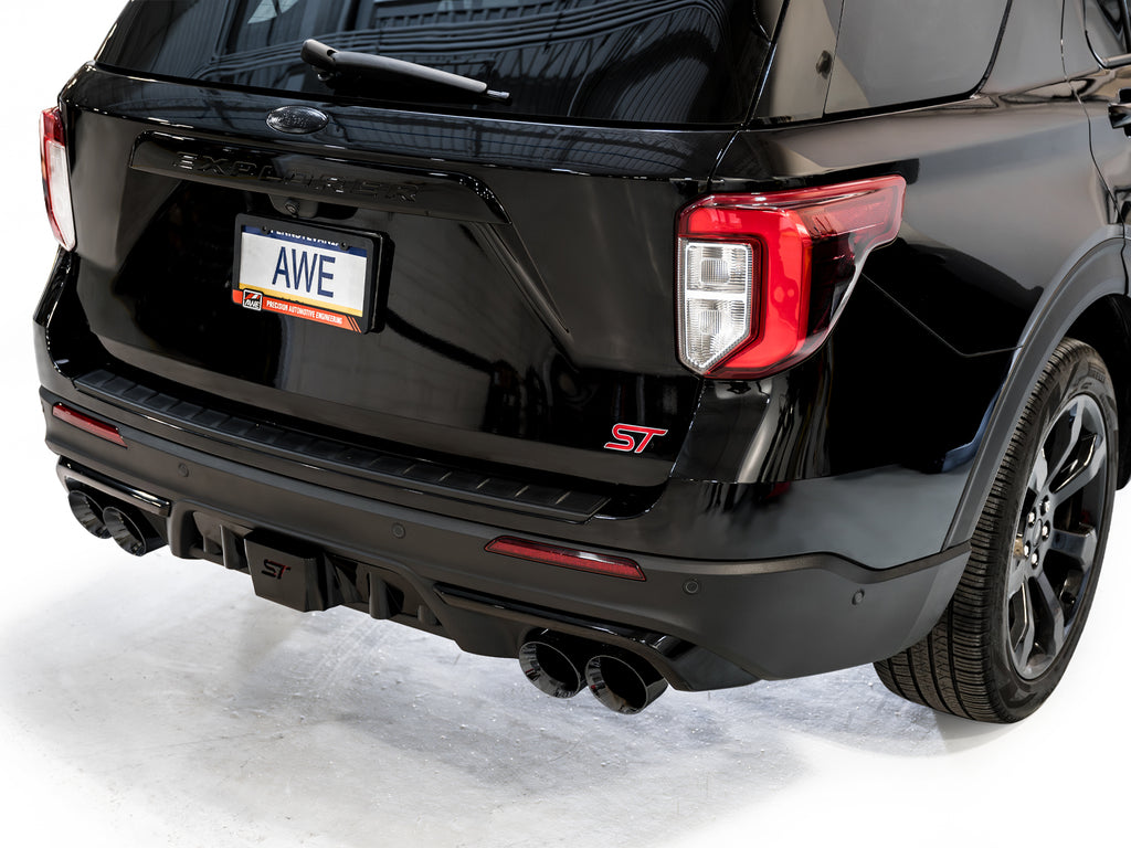 AWE Touring Edition Exhaust for Ford Explorer ST - Diamond Black Tips