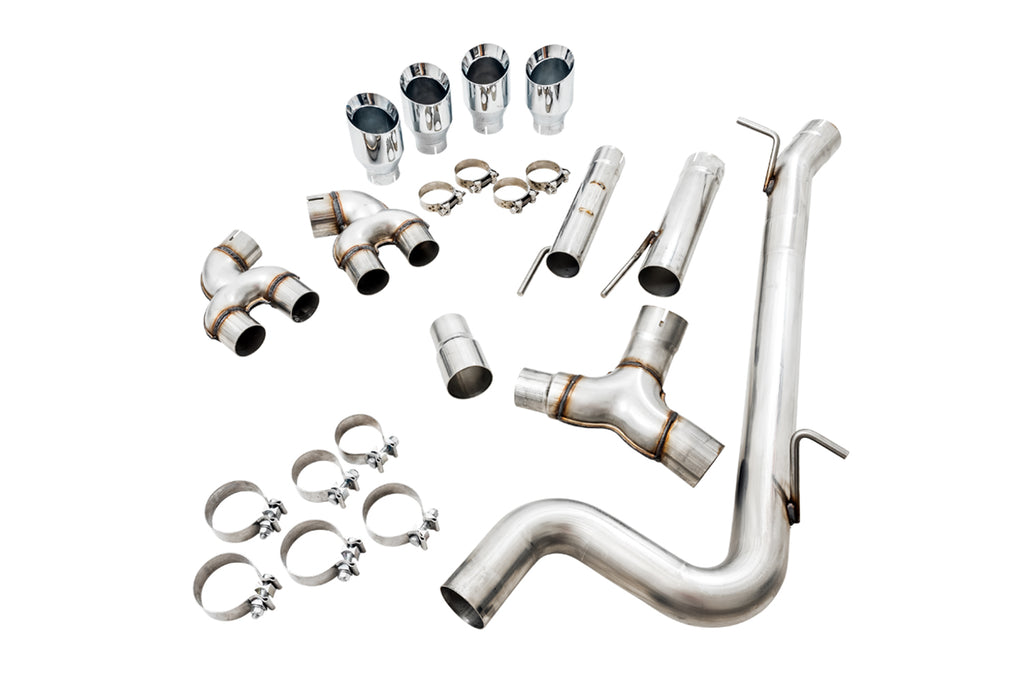 AWE Track Edition Exhaust for MK7.5 Golf R - Chrome Silver Tips, 102mm
