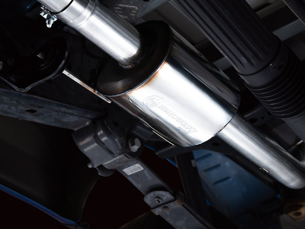 AWE 0FG Dual Side Exit Exhaust for '21+ Ford F-150 - 4.5" Chrome Silver Tips