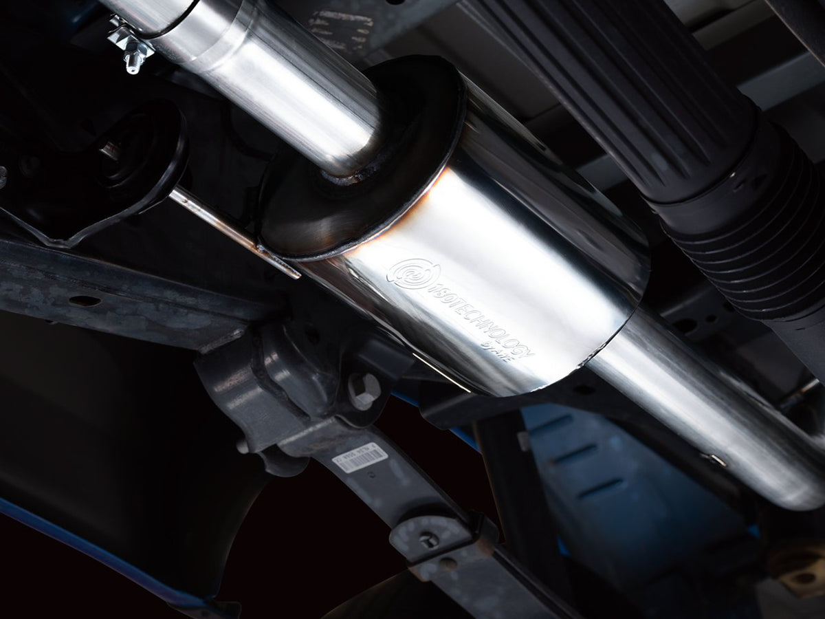 AWE 0FG Dual Side Exit Exhaust for '21+ Ford F-150 - 4.5" Chrome Silver Tips