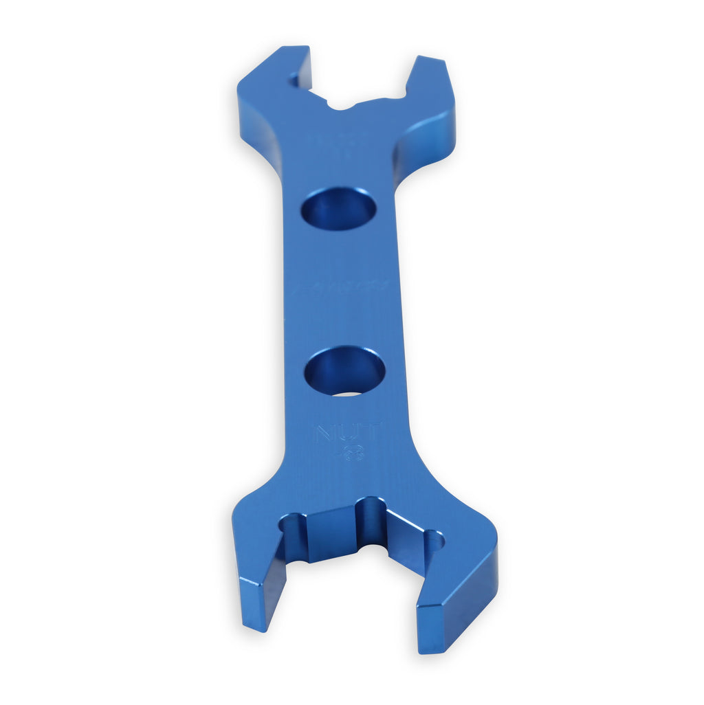 Double-Ended Hose End Wrench, Hex Size 7/8 x 3/4, 8 Nut-6 Socket, Blue