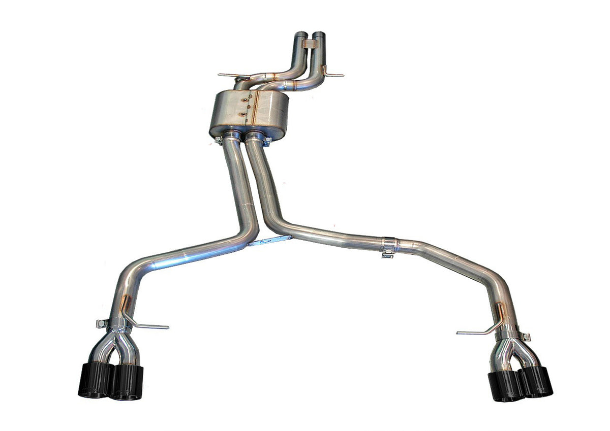 AWE Track Edition Exhaust System for B8 S5 4.2L - 3.5" Chrome Silver Tips