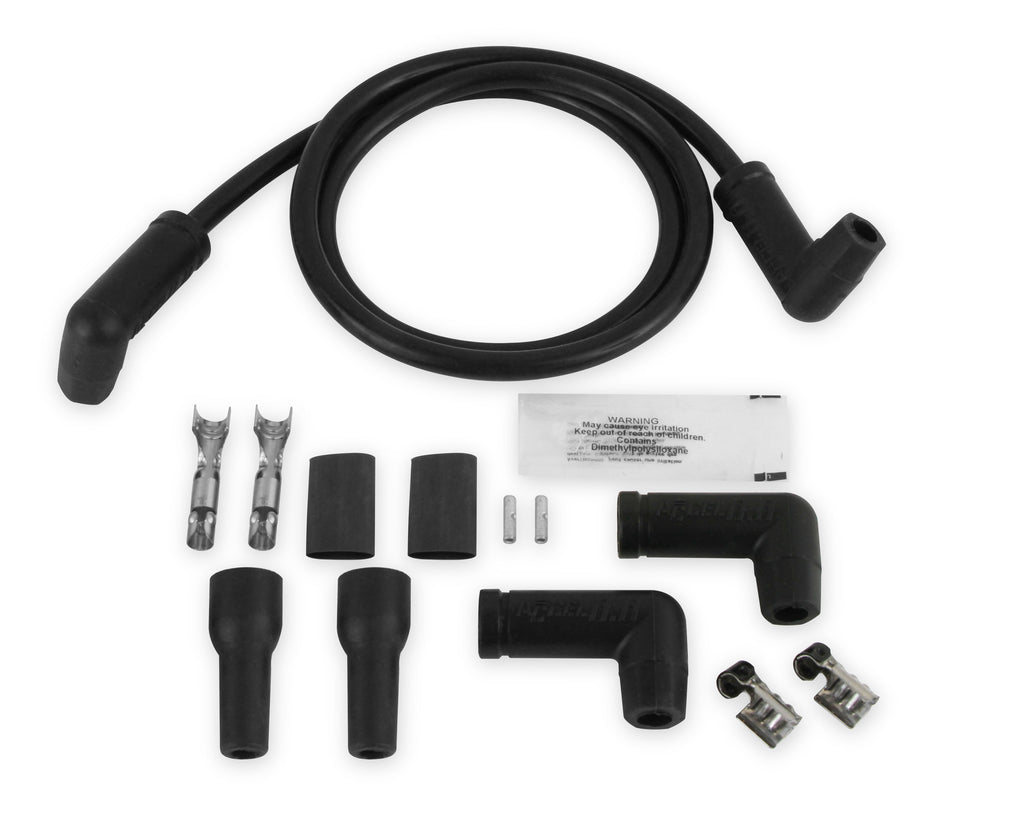 WIRE SET,8.8 - Spark Plug Wires, 8.8mm, Spiral Core, Black, Set