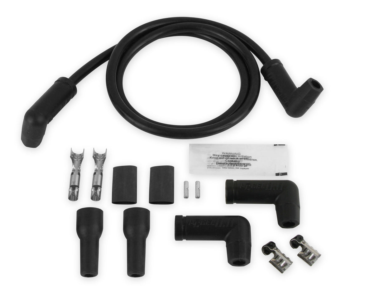 WIRE SET,8.8 - Spark Plug Wires, 8.8mm, Spiral Core, Black, Set