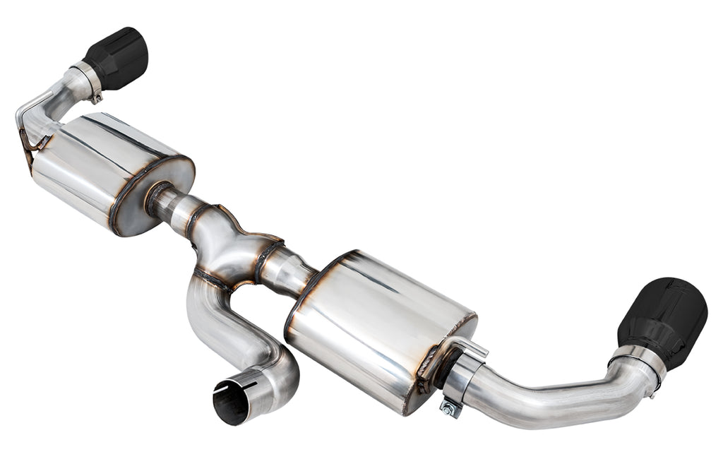 AWE Tread Edition Axleback Dual Exhaust for Jeep JL/JLU 3.6L/2.0T - Diamond Black Tips