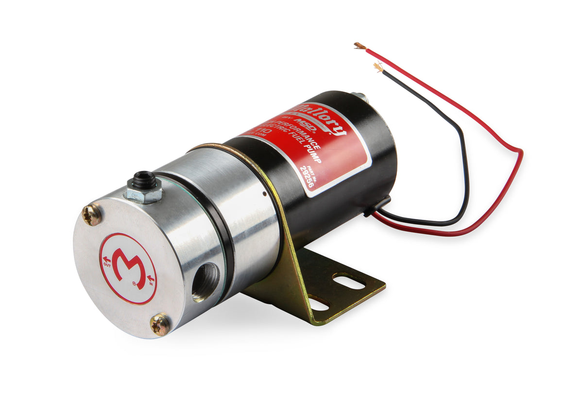 High Performance Fuel Pump delivers 110 plus GPH free flow @ 12.5 volts.  Hardware is supplied.