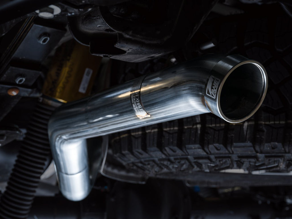 AWE 0FG Catback Exhaust for Silverado ZR2/Sierra AT4X - Dual Bashguard