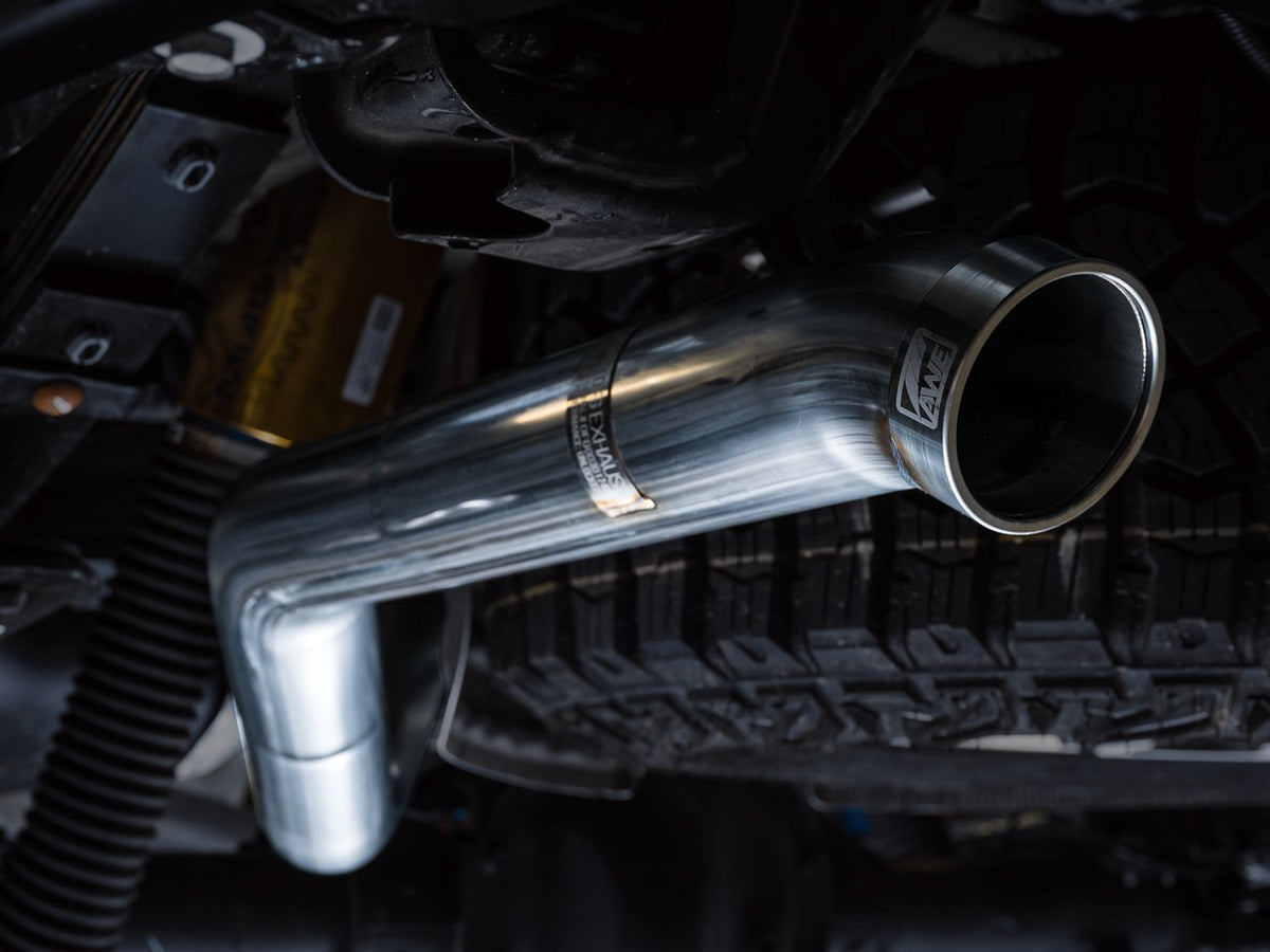 AWE 0FG Catback Exhaust for Silverado ZR2/Sierra AT4X - Dual Bashguard