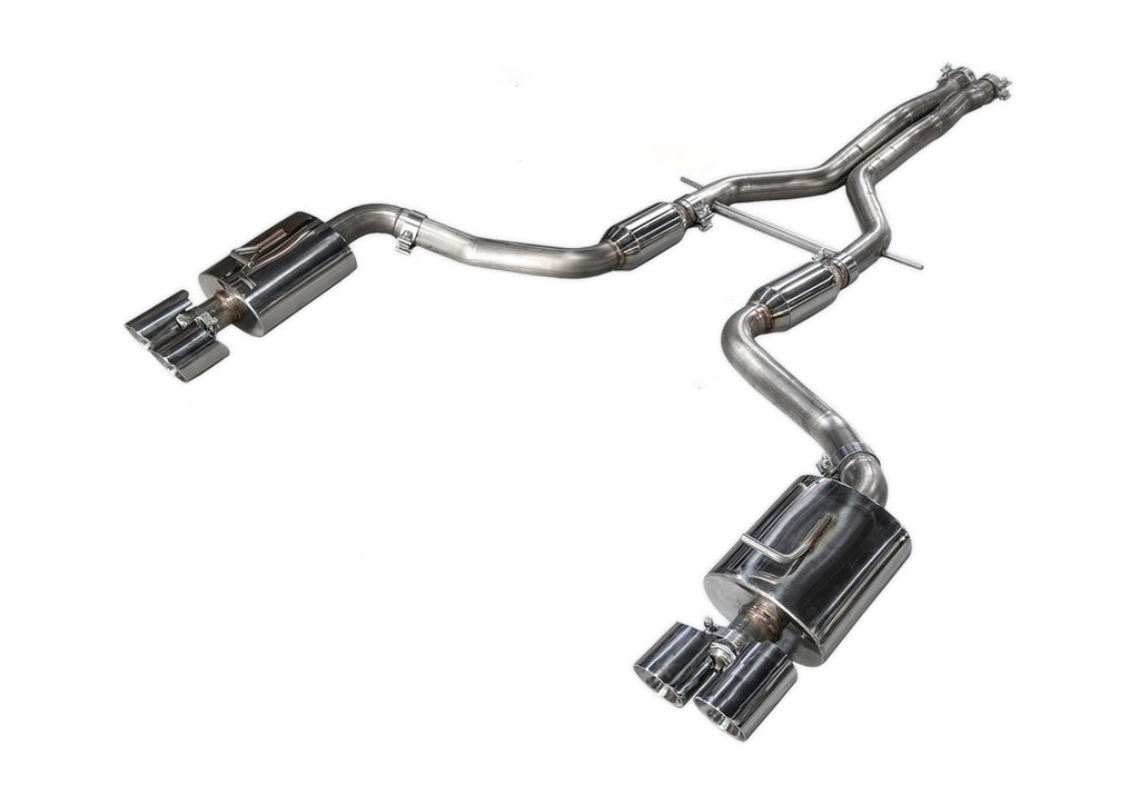 AWE Track Edition Exhaust for 970 Panamera 2/4 (2011-2013) - With Chrome Silver Tips