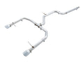 AWE Track Edition Exhaust - Non-Resonated - for MK7 Jetta GLI w/ Stock Downpipe - Chrome Silver Tips
