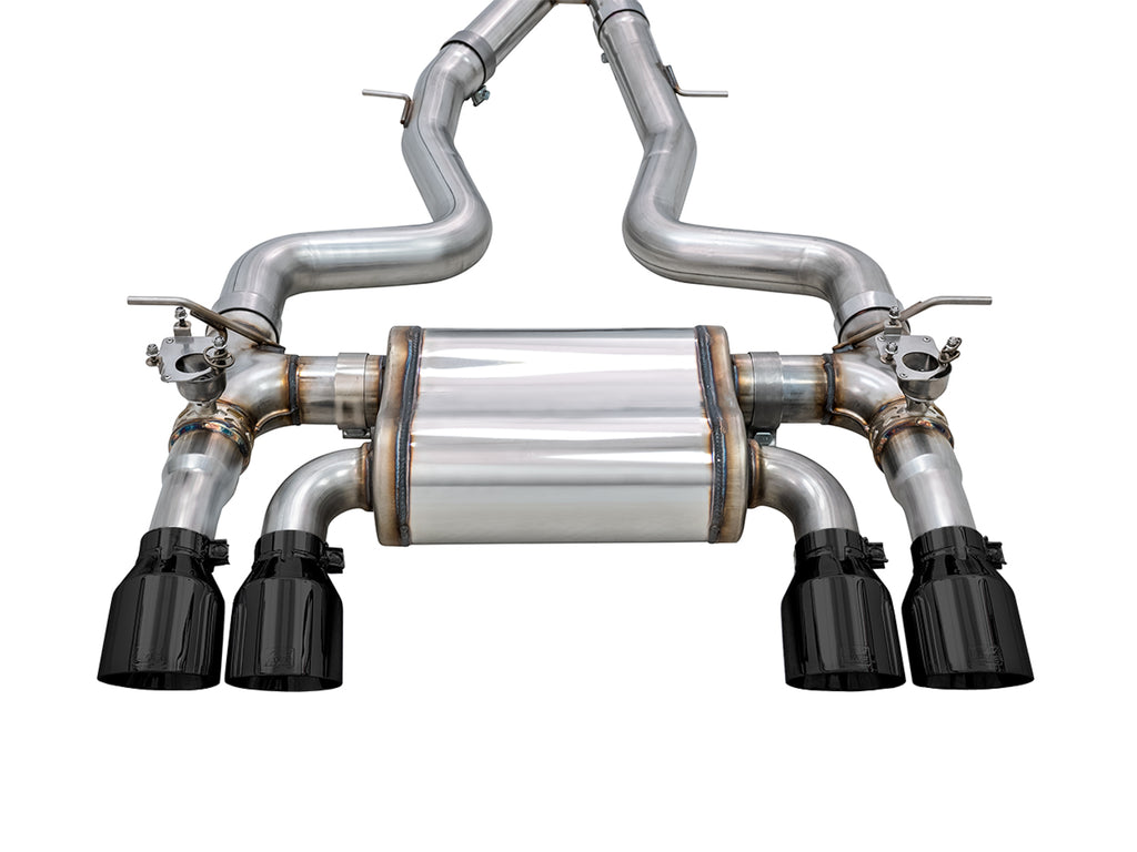 AWE SwitchPath™ Catback Exhaust for BMW F8X M3/M4 - 4" Diamond Black Tips