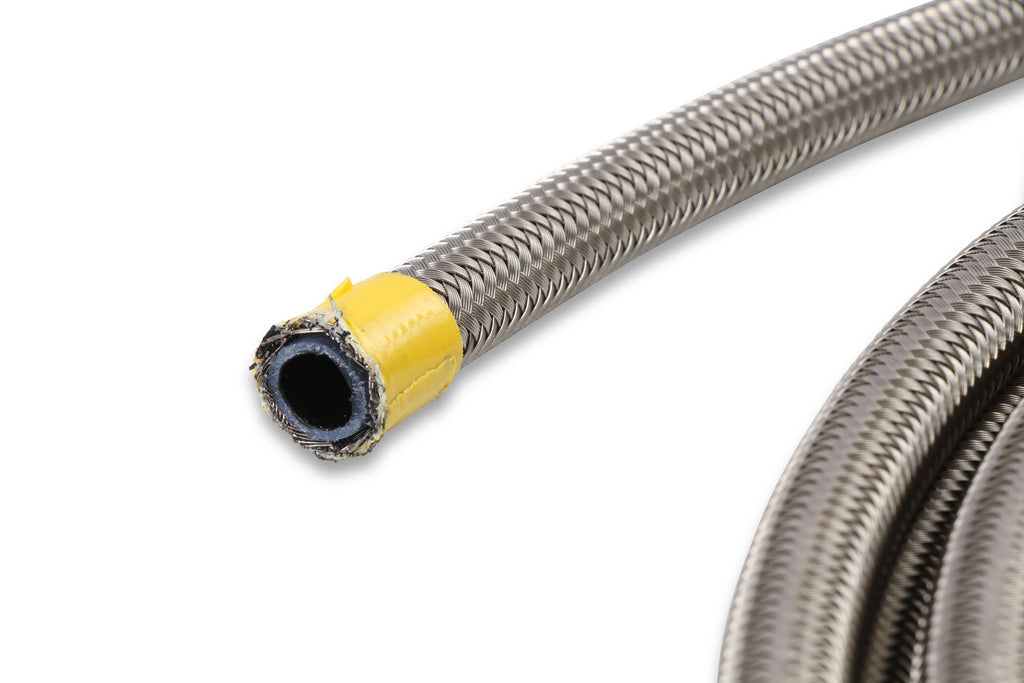 Lightweight Stainless Steel Outer Braid Over PTFE Liner, High Pressure Hose, Easy to Cut and Assemble. Accepts Speed-Seal Hose Ends Only