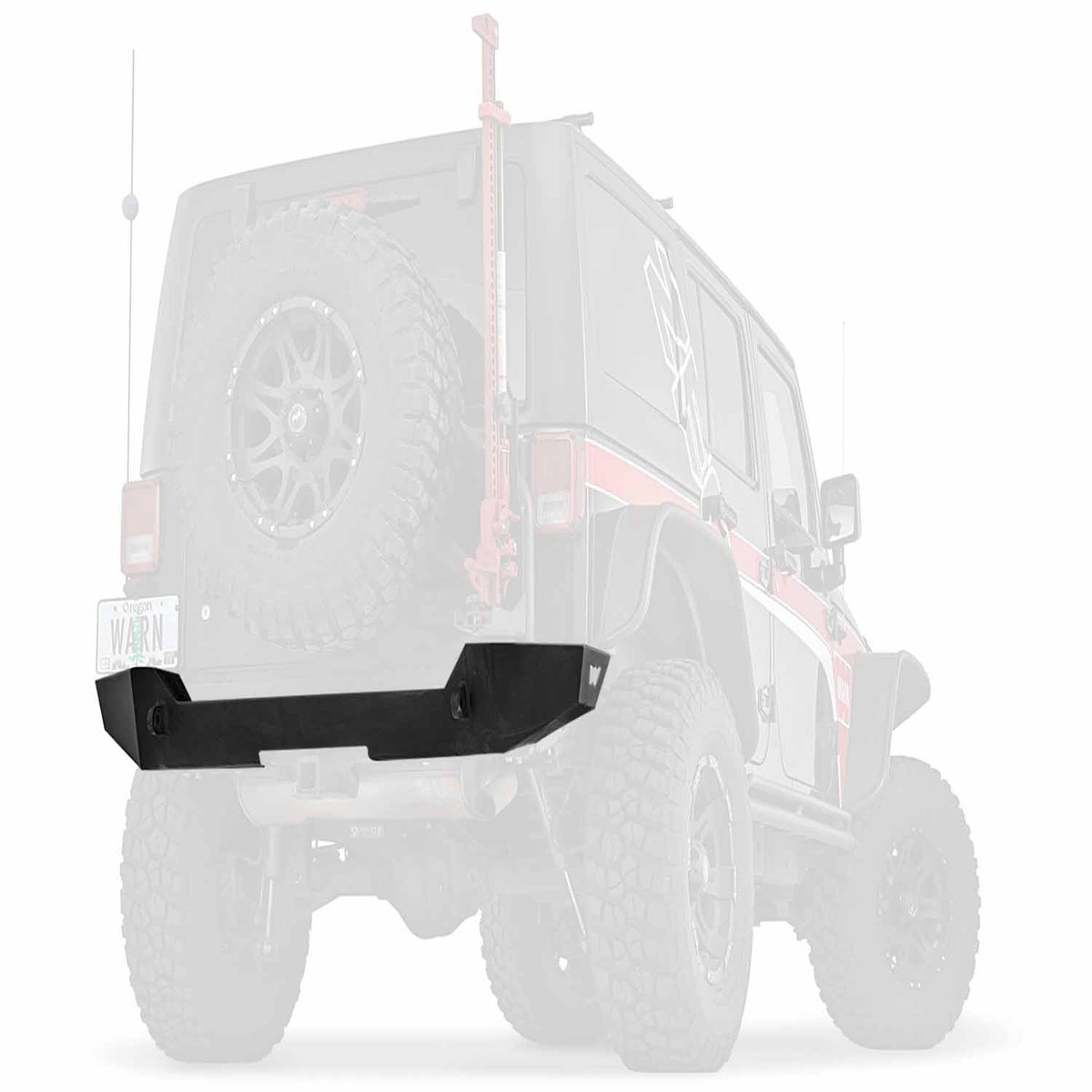 Elite Rear Bumper for 2007-2017 Jeep Wrangler JK - Tire Carrier Compatible