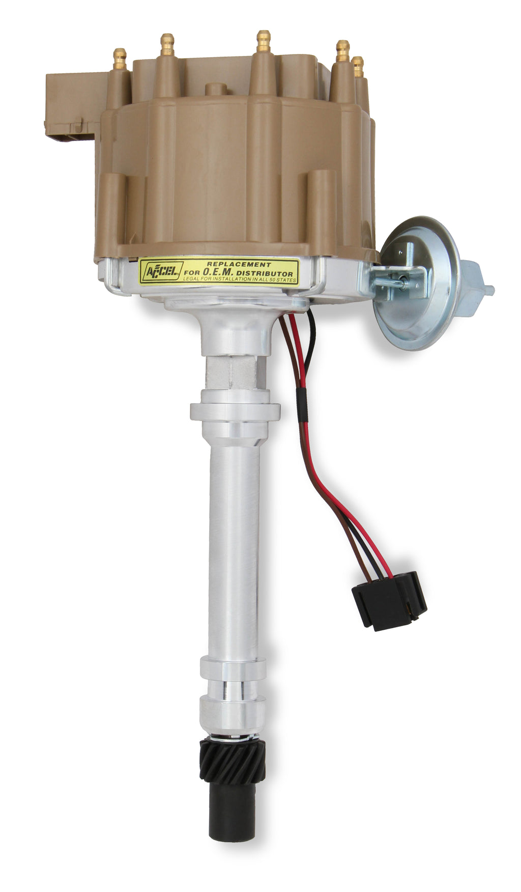 Performance HEI Distributor w/o Coil - Chevrolet SBC/BBC - High Performance Ignition Module - Brown Cap - Ready-to-Run Series